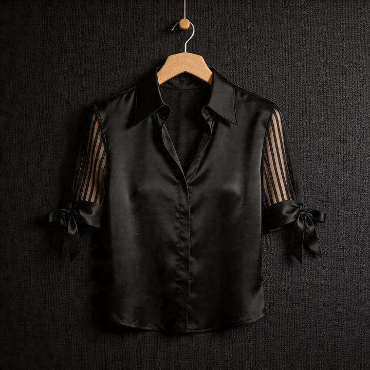 CALVIERA SATIN BLOUSE