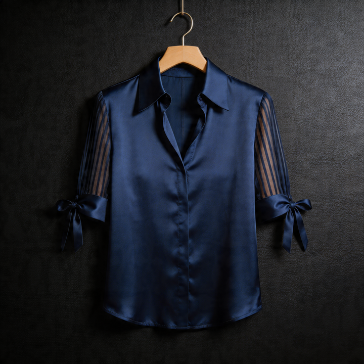 CALVIERA SATIN BLOUSE